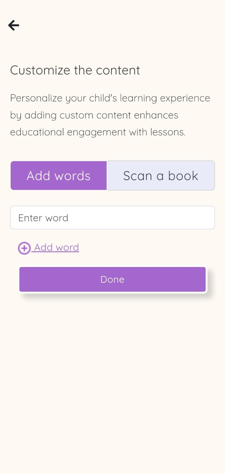Content Customization Interface
